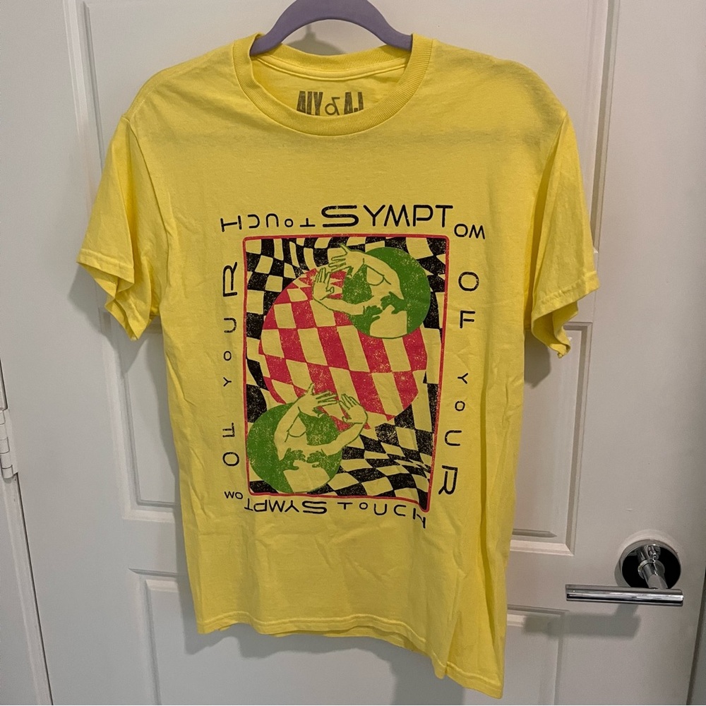 Aly & AJ Yellow Concert Shirt